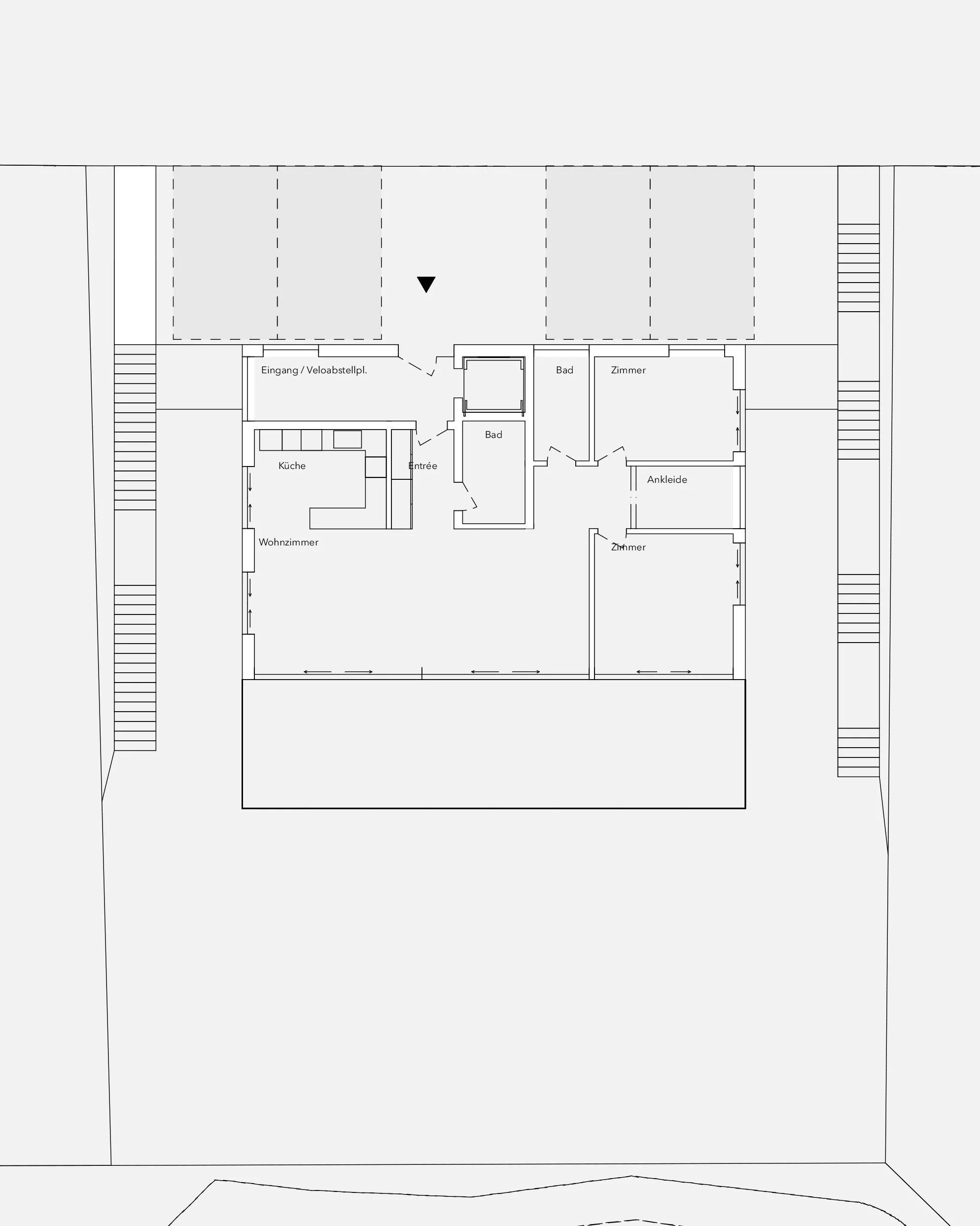 Machbarkeitsstudie Hubelstrasse Horw, Grundriss Dachgeschoss