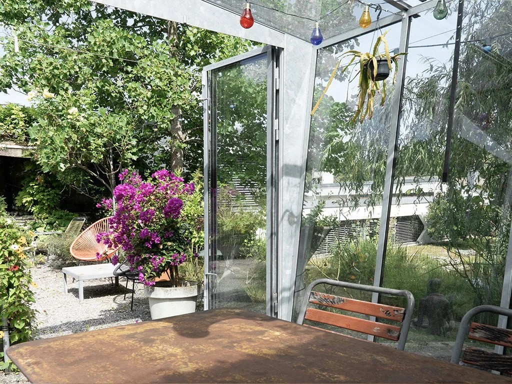 Orangerie Gockhausen, Faltverglasung